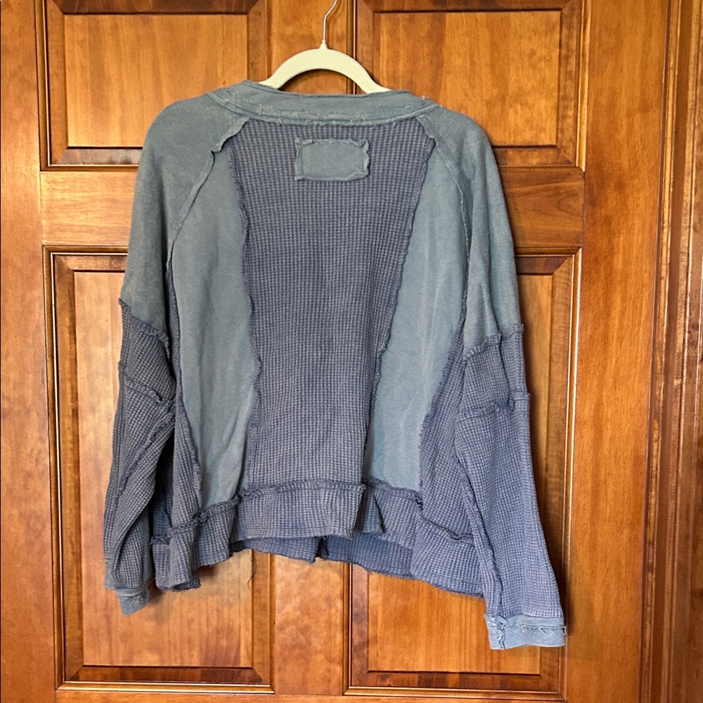 POL Distressed Blue Sweatshirt - Picture 3 of 3